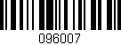 Código de barras (EAN, GTIN, SKU, ISBN): '096007'