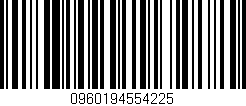 Código de barras (EAN, GTIN, SKU, ISBN): '0960194554225'