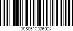 Código de barras (EAN, GTIN, SKU, ISBN): '0960613326334'