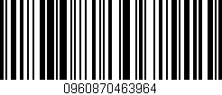 Código de barras (EAN, GTIN, SKU, ISBN): '0960870463964'
