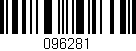 Código de barras (EAN, GTIN, SKU, ISBN): '096281'