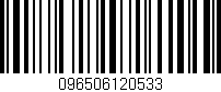 Código de barras (EAN, GTIN, SKU, ISBN): '096506120533'