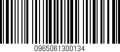 Código de barras (EAN, GTIN, SKU, ISBN): '0965061300134'