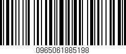 Código de barras (EAN, GTIN, SKU, ISBN): '0965061885198'