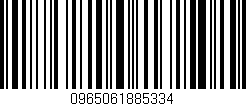 Código de barras (EAN, GTIN, SKU, ISBN): '0965061885334'
