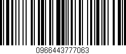 Código de barras (EAN, GTIN, SKU, ISBN): '0966443777063'