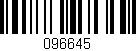 Código de barras (EAN, GTIN, SKU, ISBN): '096645'