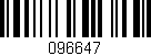 Código de barras (EAN, GTIN, SKU, ISBN): '096647'