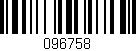 Código de barras (EAN, GTIN, SKU, ISBN): '096758'
