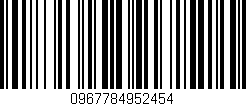 Código de barras (EAN, GTIN, SKU, ISBN): '0967784952454'