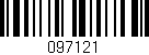 Código de barras (EAN, GTIN, SKU, ISBN): '097121'