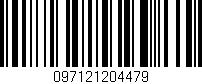 Código de barras (EAN, GTIN, SKU, ISBN): '097121204479'