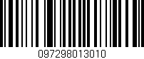 Código de barras (EAN, GTIN, SKU, ISBN): '097298013010'