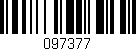 Código de barras (EAN, GTIN, SKU, ISBN): '097377'