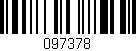 Código de barras (EAN, GTIN, SKU, ISBN): '097378'