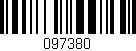 Código de barras (EAN, GTIN, SKU, ISBN): '097380'