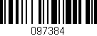 Código de barras (EAN, GTIN, SKU, ISBN): '097384'