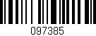 Código de barras (EAN, GTIN, SKU, ISBN): '097385'