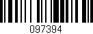 Código de barras (EAN, GTIN, SKU, ISBN): '097394'