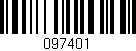 Código de barras (EAN, GTIN, SKU, ISBN): '097401'