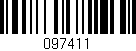 Código de barras (EAN, GTIN, SKU, ISBN): '097411'