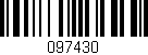 Código de barras (EAN, GTIN, SKU, ISBN): '097430'