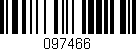 Código de barras (EAN, GTIN, SKU, ISBN): '097466'