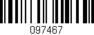 Código de barras (EAN, GTIN, SKU, ISBN): '097467'