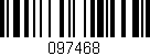 Código de barras (EAN, GTIN, SKU, ISBN): '097468'