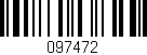 Código de barras (EAN, GTIN, SKU, ISBN): '097472'