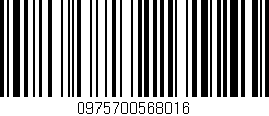 Código de barras (EAN, GTIN, SKU, ISBN): '0975700568016'