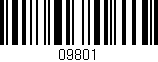 Código de barras (EAN, GTIN, SKU, ISBN): '09801'