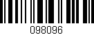 Código de barras (EAN, GTIN, SKU, ISBN): '098096'