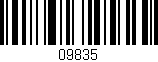 Código de barras (EAN, GTIN, SKU, ISBN): '09835'