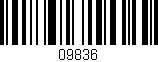 Código de barras (EAN, GTIN, SKU, ISBN): '09836'