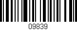 Código de barras (EAN, GTIN, SKU, ISBN): '09839'