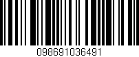 Código de barras (EAN, GTIN, SKU, ISBN): '098691036491'