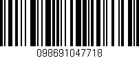 Código de barras (EAN, GTIN, SKU, ISBN): '098691047718'