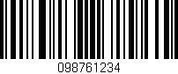 Código de barras (EAN, GTIN, SKU, ISBN): '098761234'
