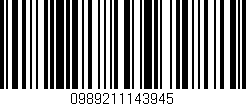 Código de barras (EAN, GTIN, SKU, ISBN): '0989211143945'