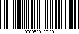 Código de barras (EAN, GTIN, SKU, ISBN): '0989503107.29'