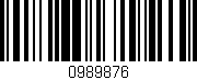 Código de barras (EAN, GTIN, SKU, ISBN): '0989876'