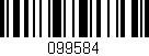 Código de barras (EAN, GTIN, SKU, ISBN): '099584'
