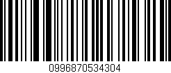 Código de barras (EAN, GTIN, SKU, ISBN): '0996870534304'