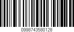 Código de barras (EAN, GTIN, SKU, ISBN): '0998743580128'