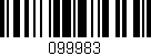 Código de barras (EAN, GTIN, SKU, ISBN): '099983'