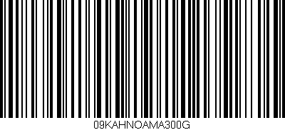 Código de barras (EAN, GTIN, SKU, ISBN): '09KAHNOAMA300G'