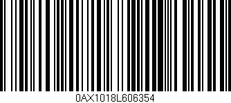 Código de barras (EAN, GTIN, SKU, ISBN): '0AX1018L606354'