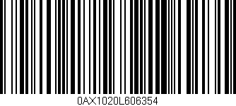 Código de barras (EAN, GTIN, SKU, ISBN): '0AX1020L606354'