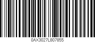 Código de barras (EAN, GTIN, SKU, ISBN): '0AX3027L807855'